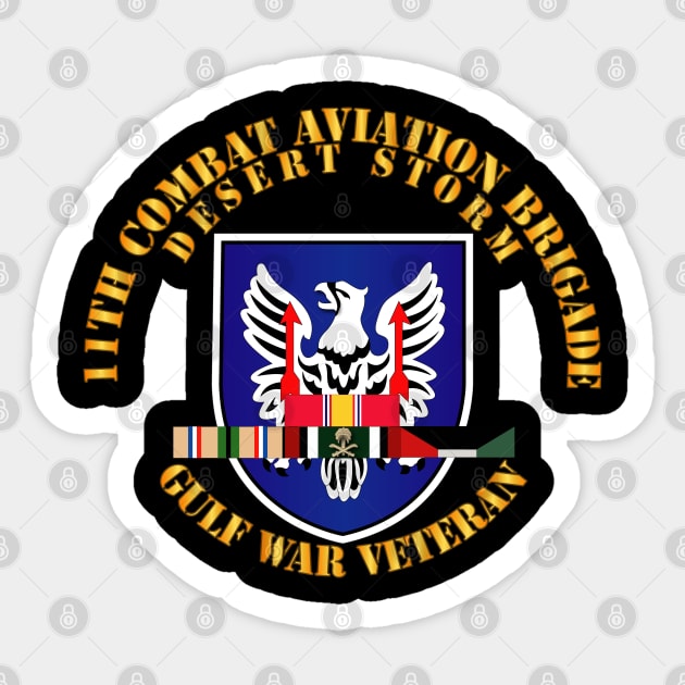 11th Combat Aviation Brigade w DS SVC Ribbons wo DropShadow Sticker by twix123844